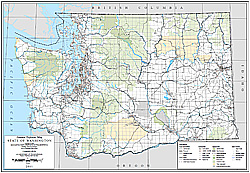 Where can you view a map of Washington state?