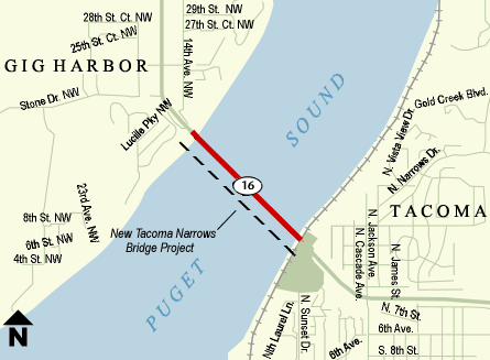 Tacoma/Gig Harbor City map