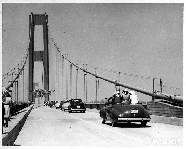 Grand opening celebration of the 1940 Tacoma Narrows Bridge, held July 1, 1940