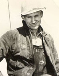 Earl White, steel worker, 1950 Earl White